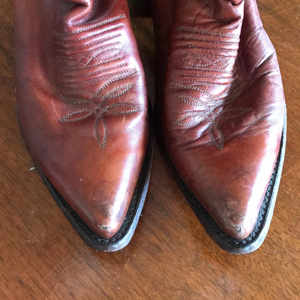 Vtg Justin style Cowboy boots Sz 7 - Picture 3 of 8